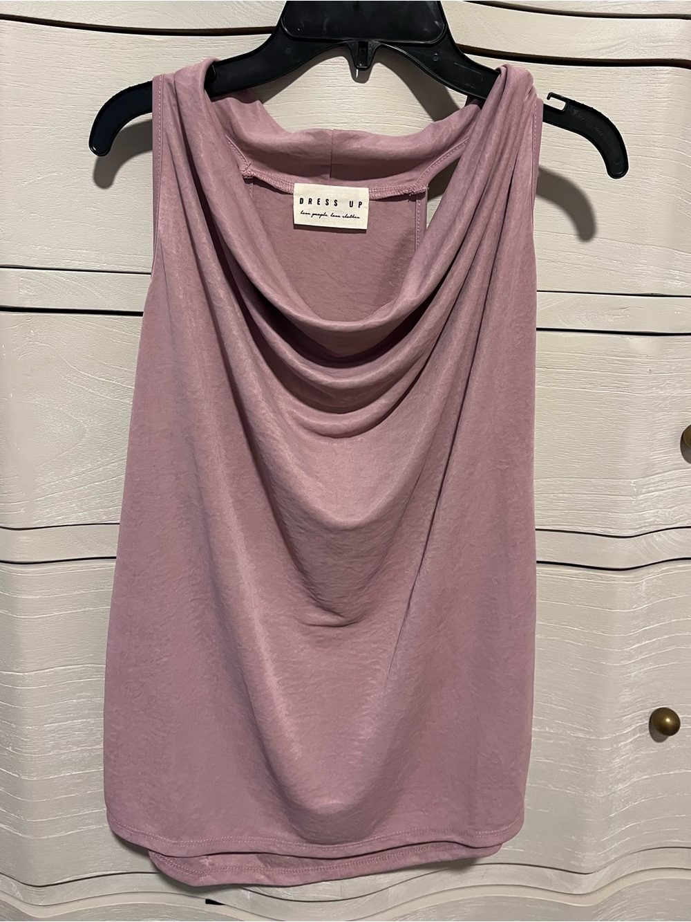 NWT Dress Up Cowl Neck Sleeveless Top Size Small